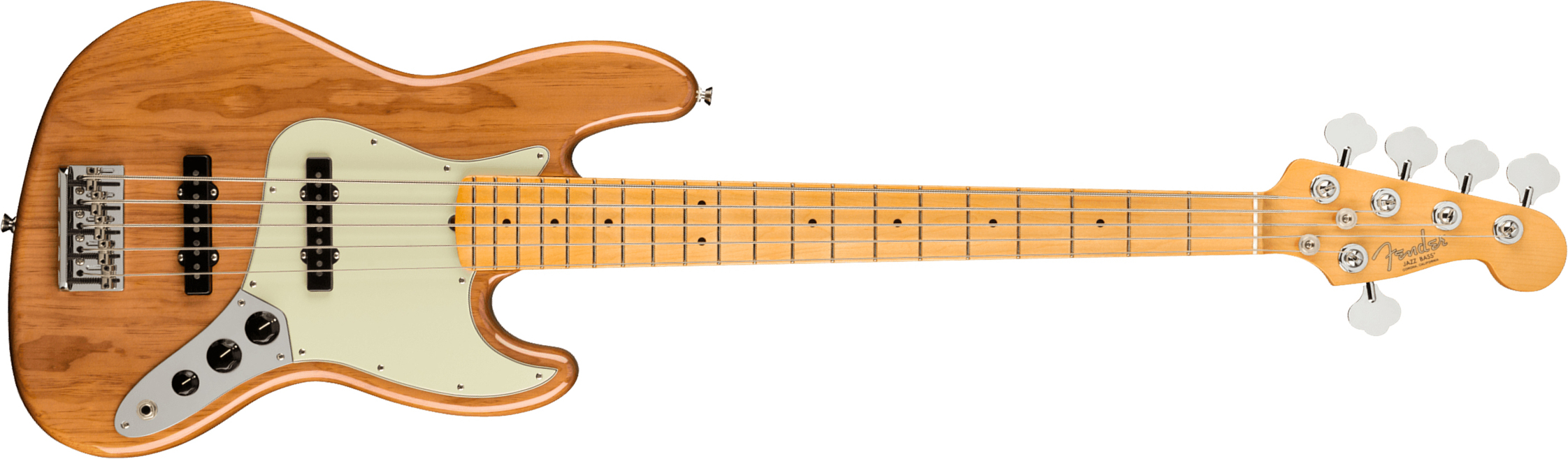 Fender Jazz Bass V American Professional Ii Usa 5-cordes Mn - Roasted Pine - Solid body elektrische bas - Main picture