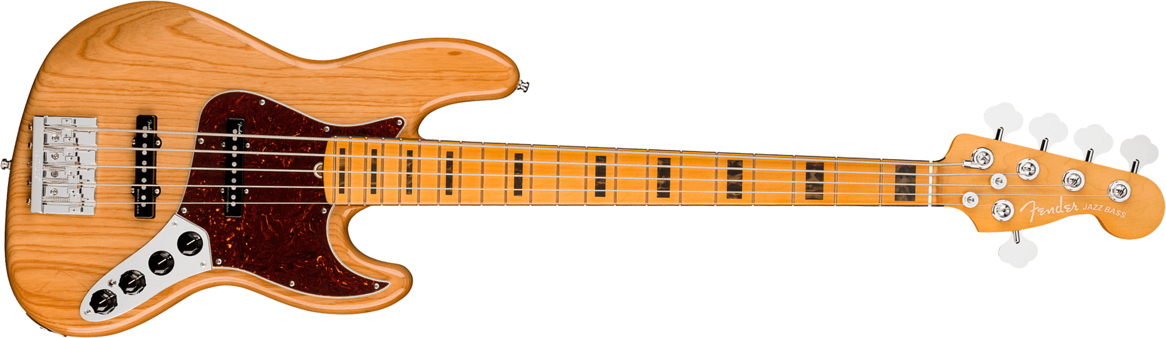 Fender Jazz Bass V American Ultra 2019 Usa 5-cordes Mn - Aged Natural - Solid body elektrische bas - Main picture