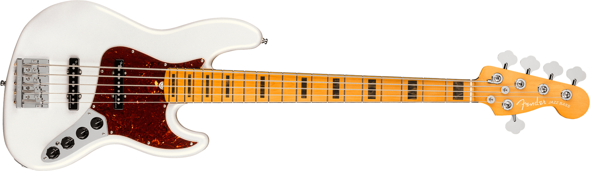 Fender Jazz Bass V American Ultra 2019 Usa 5-cordes Mn - Arctic Pearl - Solid body elektrische bas - Main picture