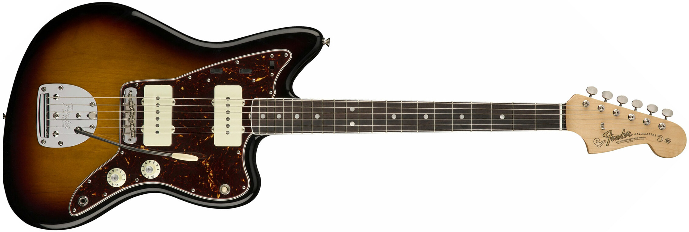 Fender Jazzmaster '60s American Original Usa Ss Rw - 3-color Sunburst - Retro-rock elektrische gitaar - Main picture