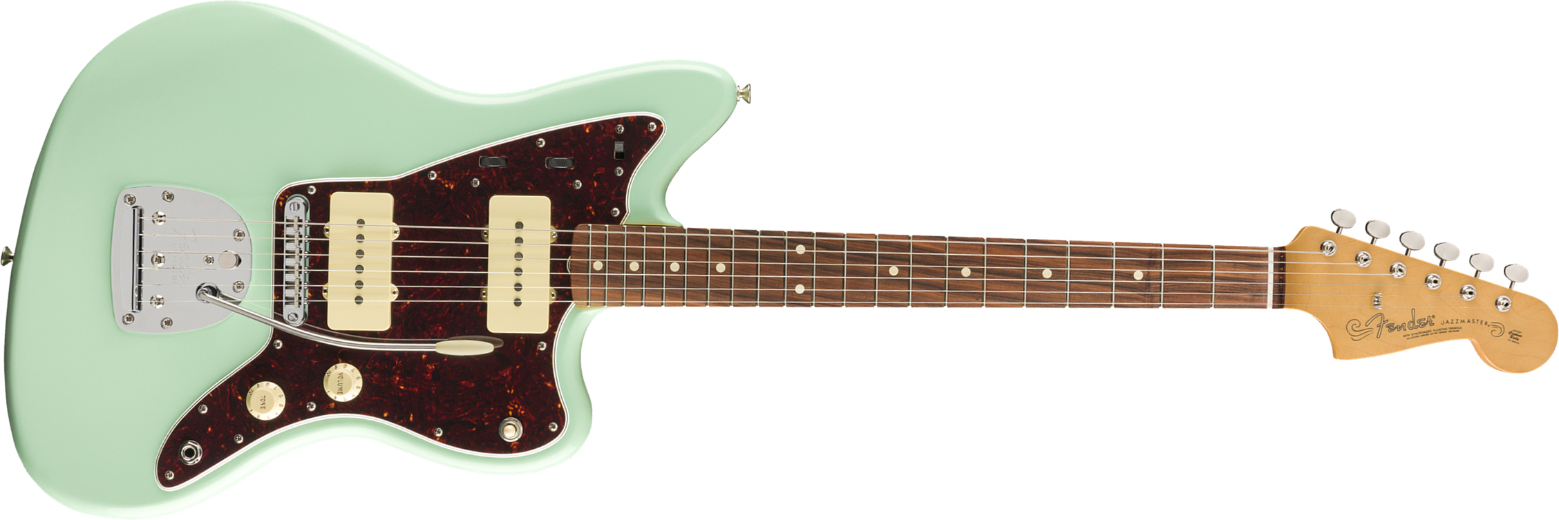 Fender Jazzmaster 60s Vintera Modified Mex Pf - Surf Green - Retro-rock elektrische gitaar - Main picture