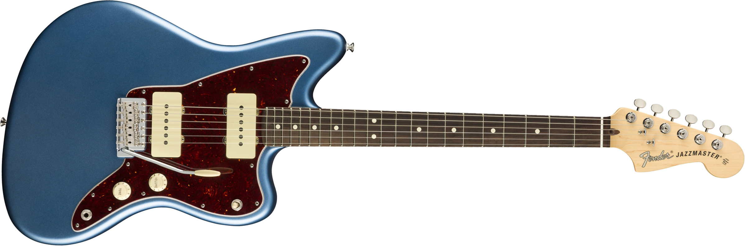 Fender Jazzmaster American Performer Usa Ss Rw - Satin Lake Placid Blue - Guitarra eléctrica de doble corte. - Main picture