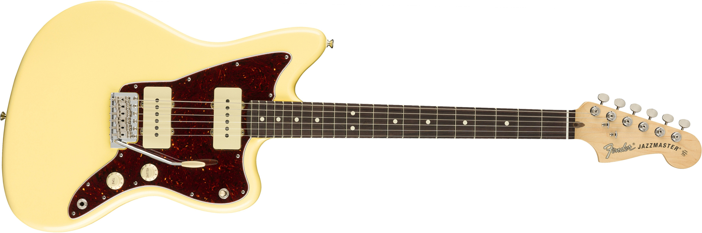 Fender Jazzmaster American Performer Usa Ss Rw - Vintage White - Guitarra eléctrica de doble corte. - Main picture