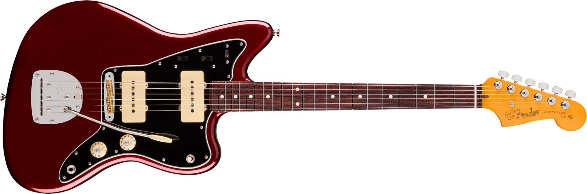 Fender Jazzmaster American Pro. Usa  2s Trem Rw - Oxblood - Retro-rock elektrische gitaar - Main picture