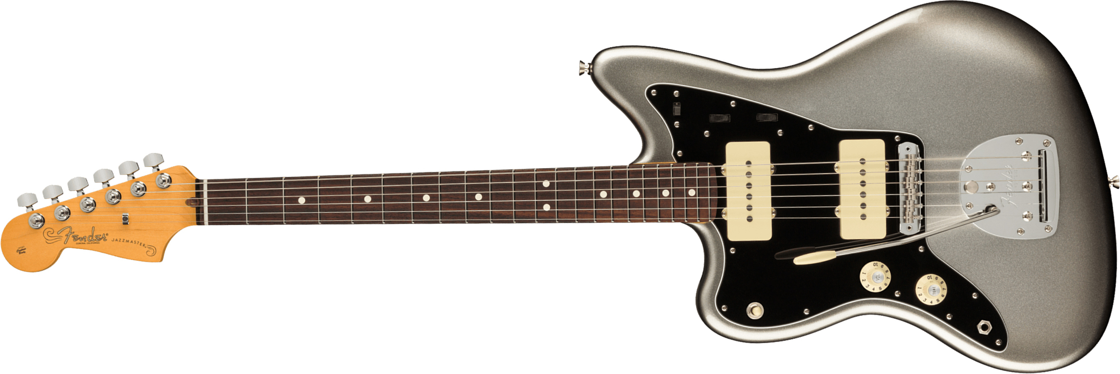 Fender Jazzmaster American Professional Ii Lh Gaucher Usa Rw - Mercury - Linkshandige elektrische gitaar - Main picture