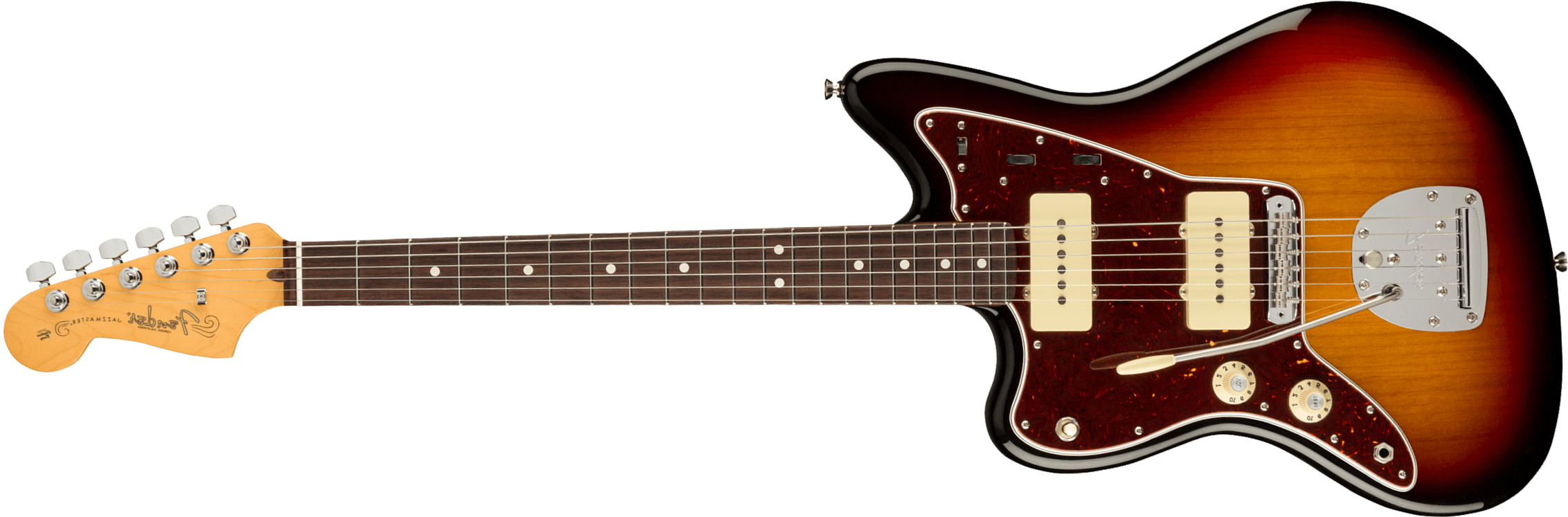 Fender Jazzmaster American Professional Ii Lh Gaucher Usa Rw - 3-color Sunburst - Linkshandige elektrische gitaar - Main picture