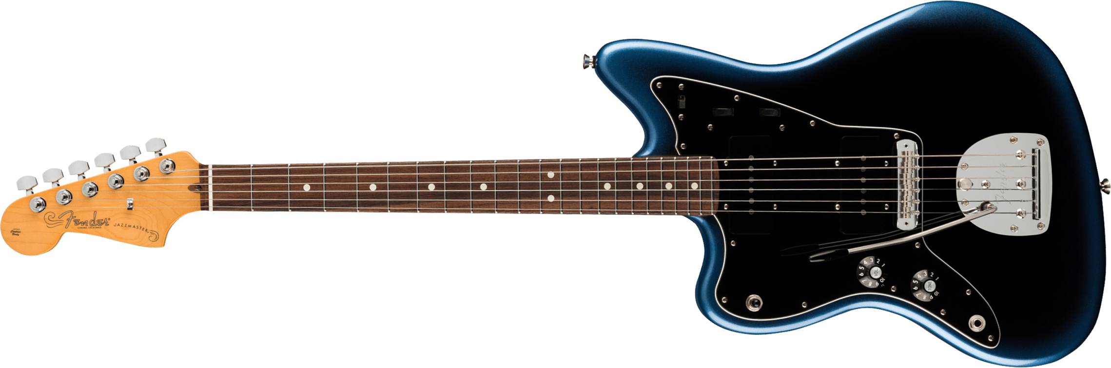 Fender Jazzmaster American Professional Ii Lh Gaucher Usa Rw - Dark Night - Linkshandige elektrische gitaar - Main picture