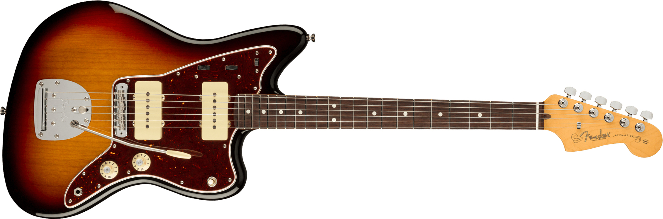Fender Jazzmaster American Professional Ii Usa Rw - 3-color Sunburst - Retro-rock elektrische gitaar - Main picture