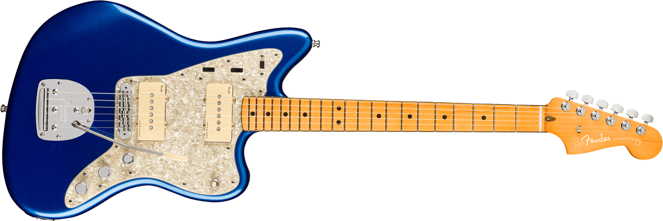 Fender Jazzmaster American Ultra 2019 Usa Mn - Cobra Blue - Retro-rock elektrische gitaar - Main picture