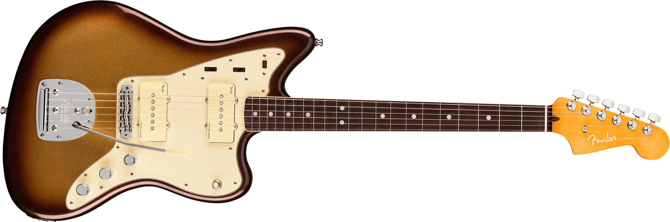 Fender Jazzmaster American Ultra 2019 Usa Rw - Mocha Burst - Retro-rock elektrische gitaar - Main picture