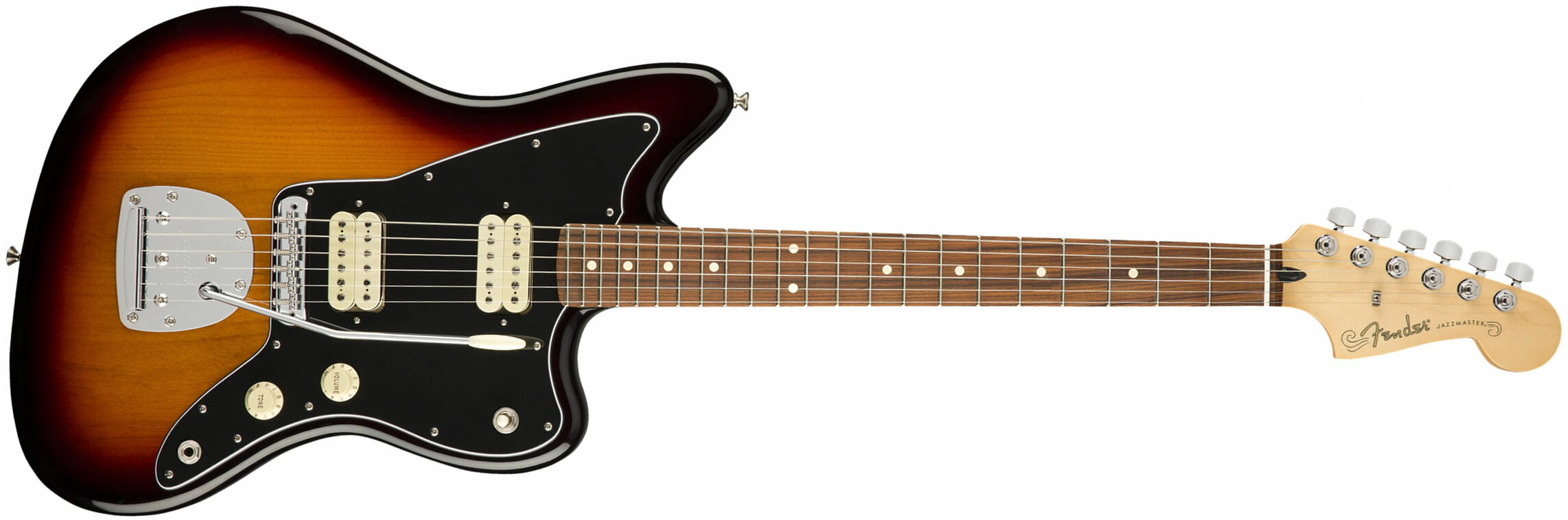 Fender Jazzmaster Player Mex Hh Pf - 3-color Sunburst - Retro-rock elektrische gitaar - Main picture