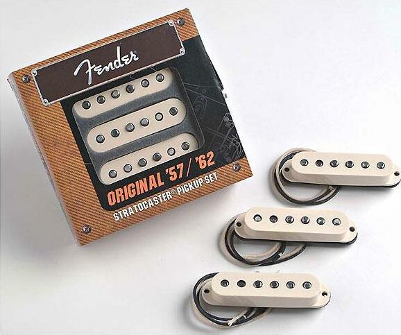 Fender Jeu Strat Vintage 57 62 Strat White 3 Pieces - - Elektrische gitaar pickup - Main picture