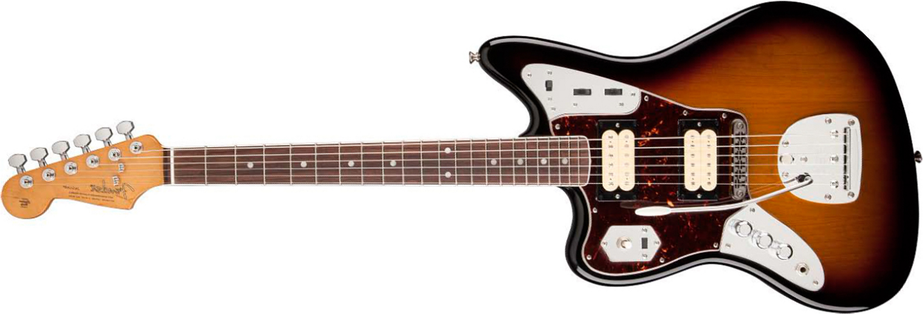 Fender Kurt Cobain Jaguar Lh Gaucher Mex Hh Trem Rw - 3-color Sunburst - Linkshandige elektrische gitaar - Main picture