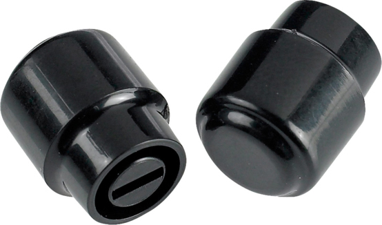 Fender Lot De 2 Pour Tele Barrel Switch Tips Usa Ou Mex Black - Toggle cap - Main picture