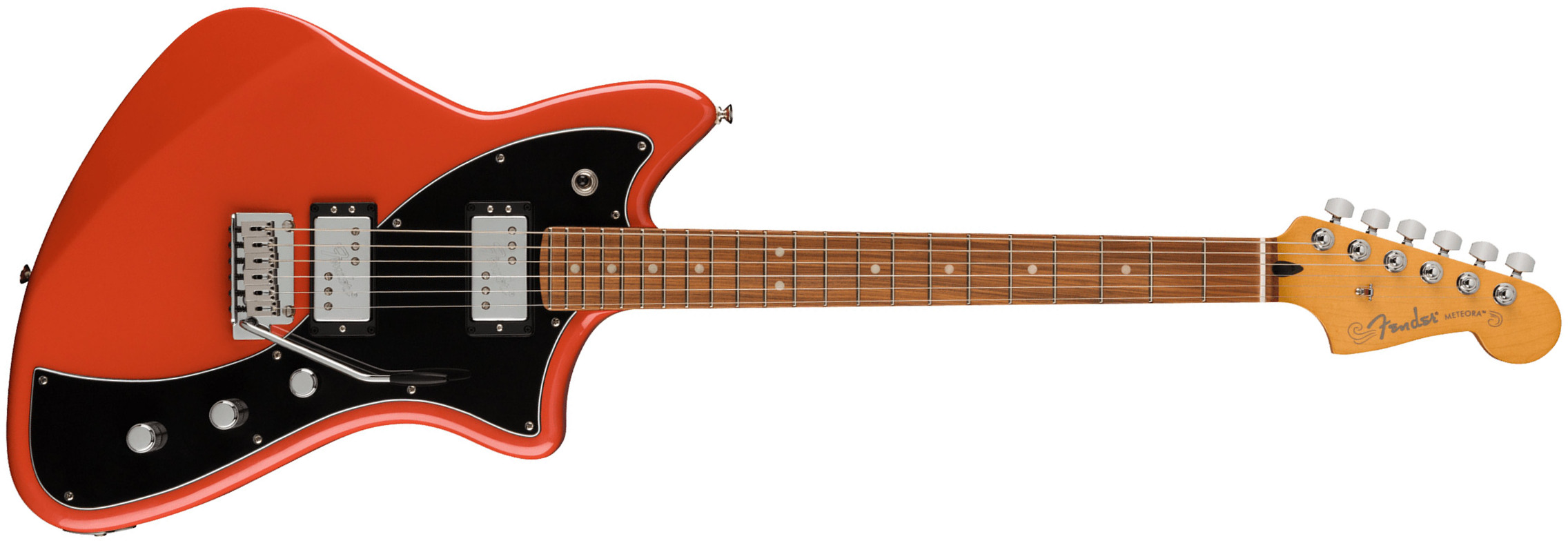 Fender Meteora Player Plus Hh Mex 2023 2s Ht Pf - Fiesta Red - Retro-rock elektrische gitaar - Main picture