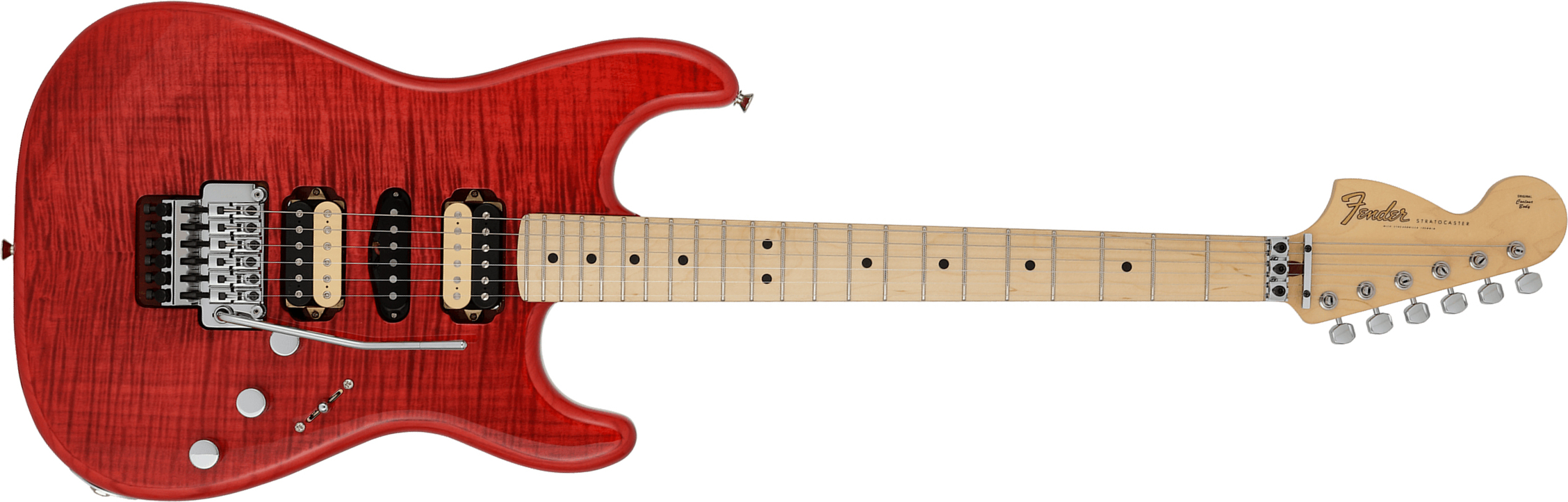 Fender Michiya Haruhata Strat Jap Signature Hsh Trem Mn - Trans Pink - Elektrische gitaar in Str-vorm - Main picture