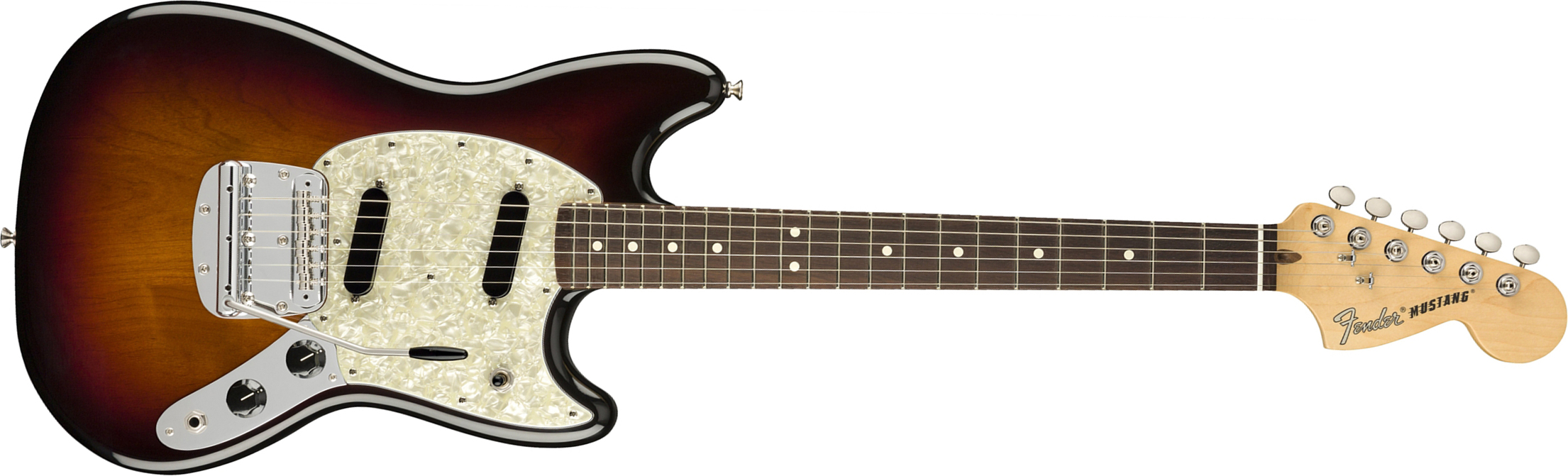 Fender Mustang American Performer Usa Ss Rw - 3-color Sunburst - Guitarra eléctrica de doble corte. - Main picture