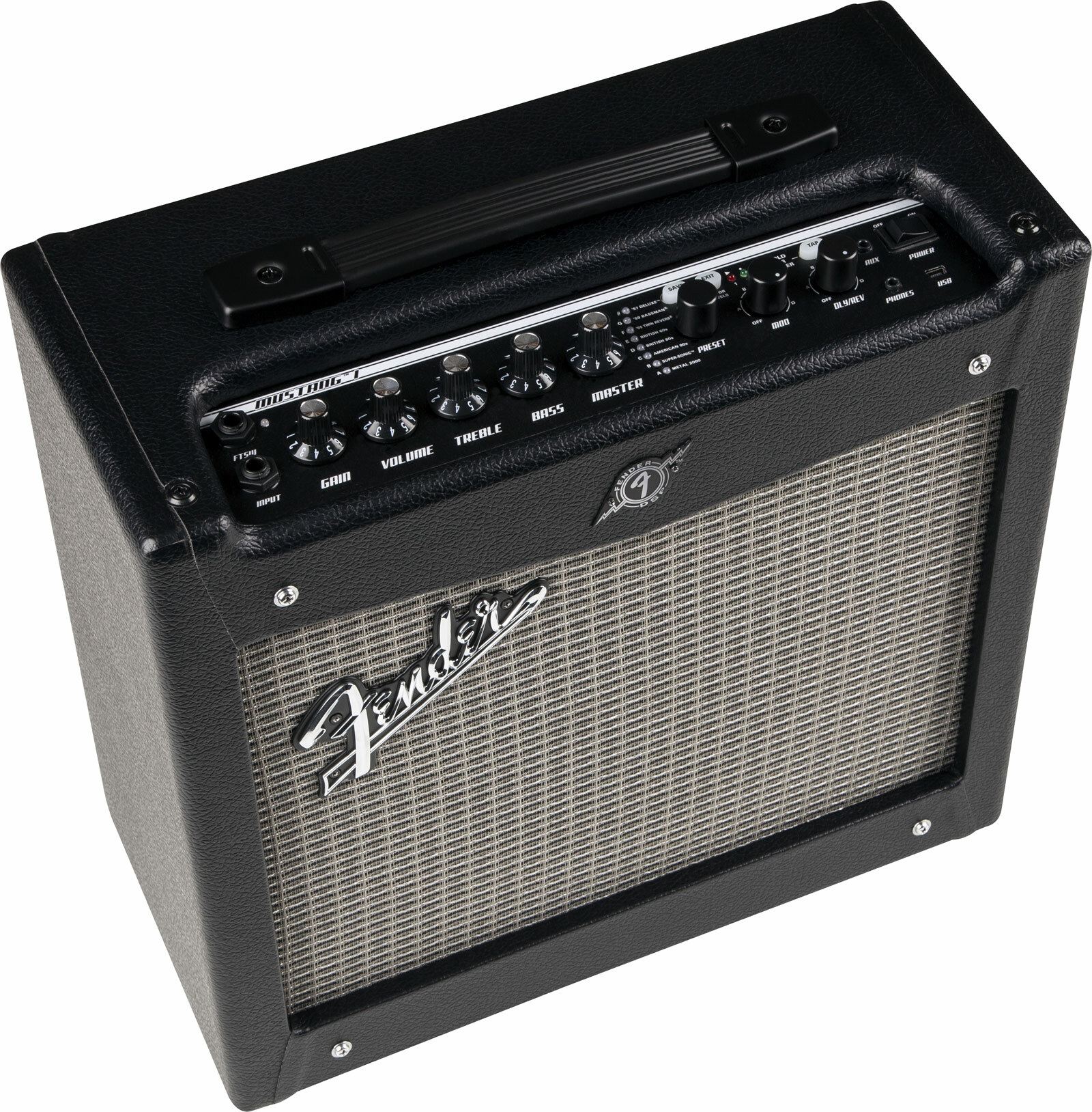 Fender Mustang I V2 20w 1x8 Black - Combo voor elektrische gitaar - Main picture