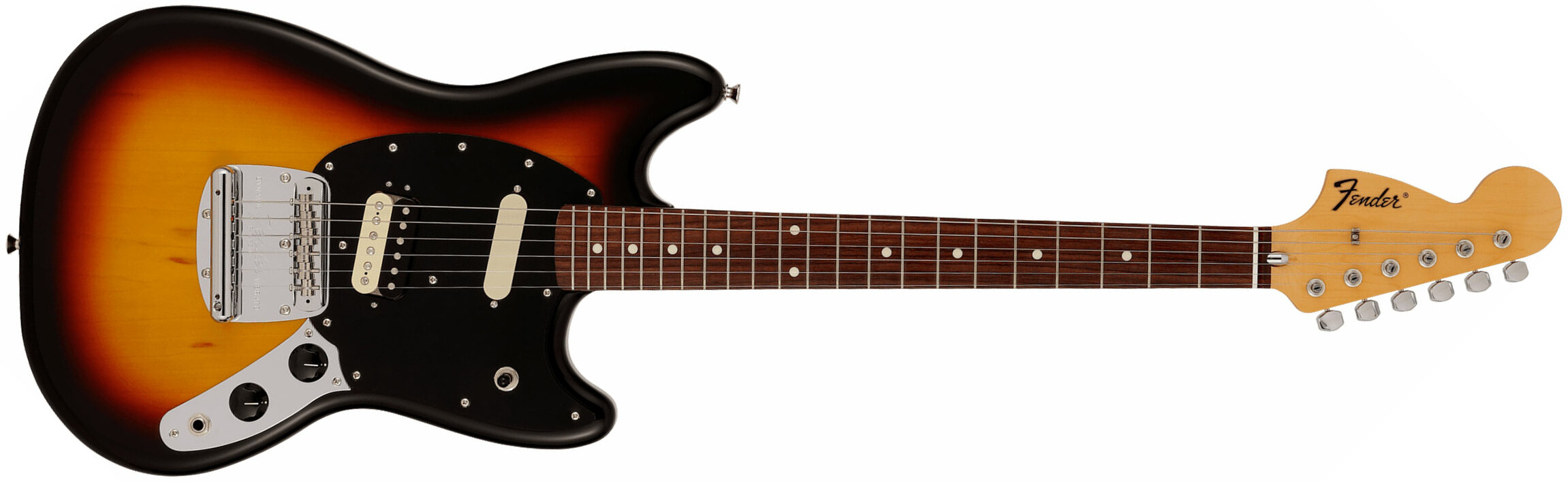 Fender Mustang Reverse Headstock Traditional Ltd Jap Hs Trem Rw - 3-color Sunburst - Elektrische gitaar in Str-vorm - Main picture
