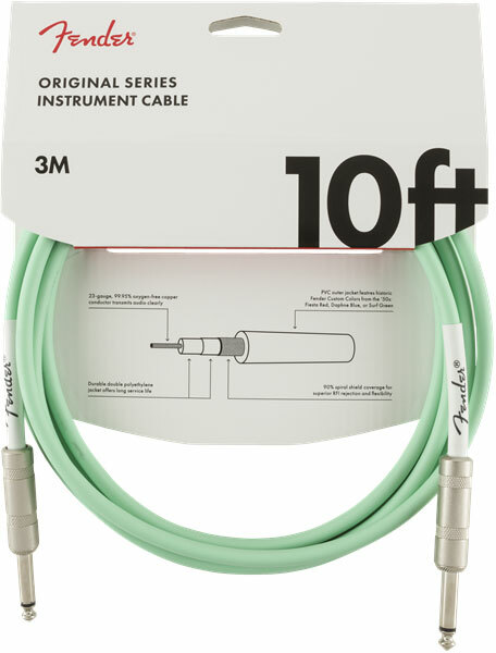 Fender Original Instrument Cable Droit/droit 10ft Surf Green - Kabel - Main picture