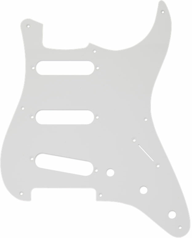 Fender Pickguard Strat Sss '50s Vintage 8-hole 1-ply White - Pickguard - Main picture