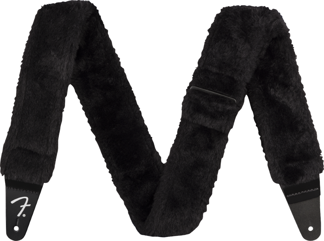 Fender Poodle Plush Strap Black - Gitaarriem - Main picture