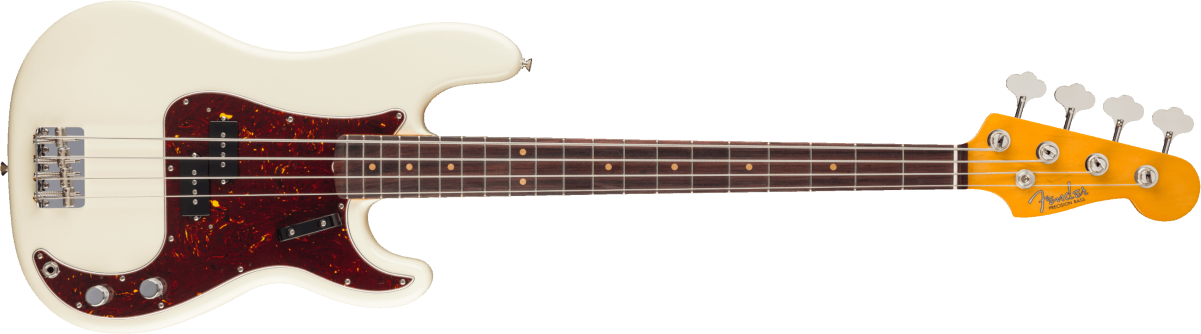 Fender Precision Bass 1960 American Vintage Ii Usa Rw - Olympic White - Solid body elektrische bas - Main picture
