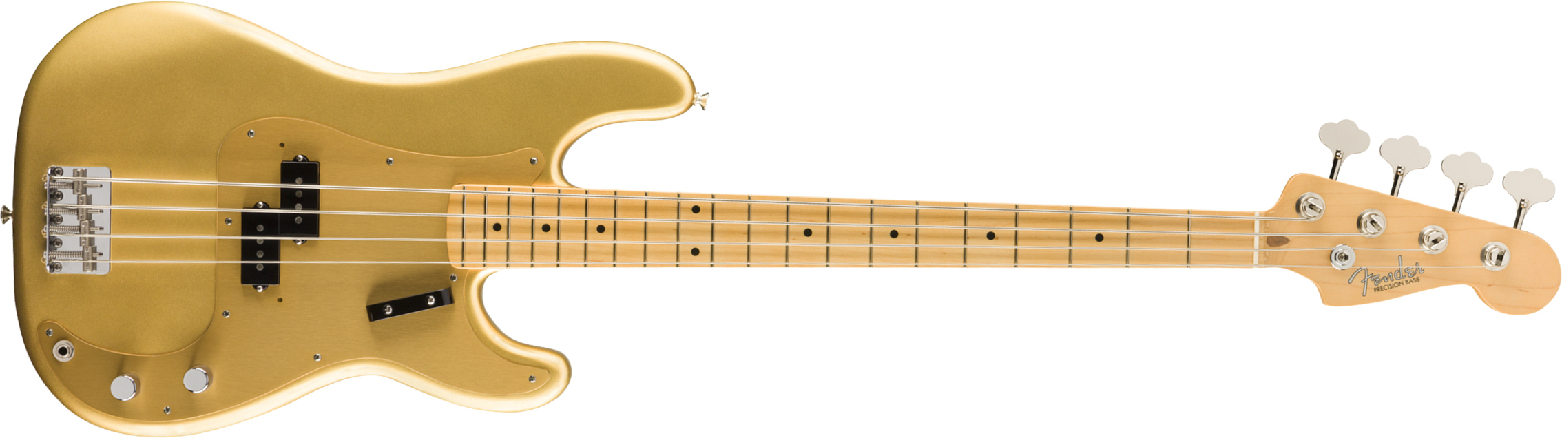 Fender Precision Bass '50s American Original Usa Mn - Aztec Gold - Solid body elektrische bas - Main picture