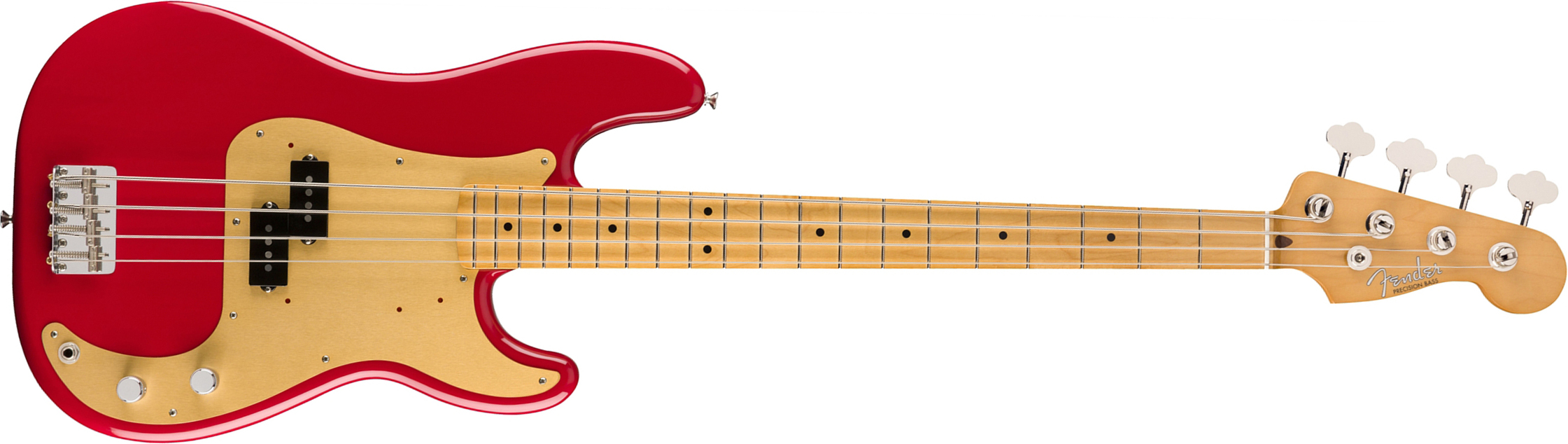 Fender Precision Bass 50s Vintera Vintage Mex Mn - Dakota Red - Solid body elektrische bas - Main picture