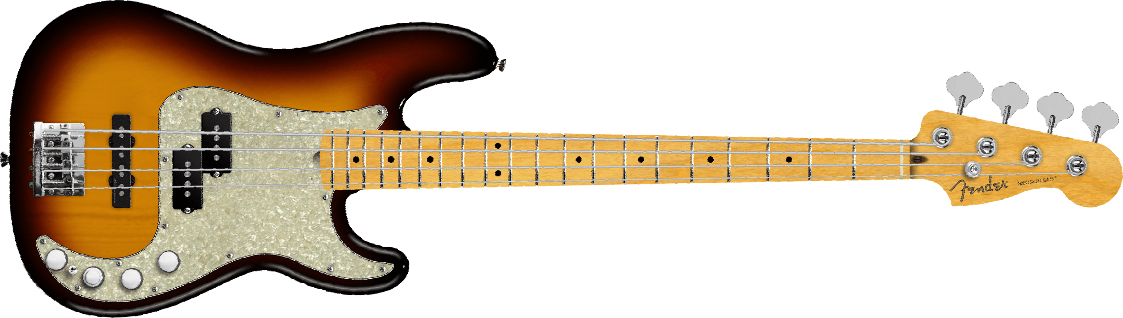 Fender Precision Bass Active Player Ii Modified Mex Mn - 3-color Sunburst - Solid body elektrische bas - Main picture