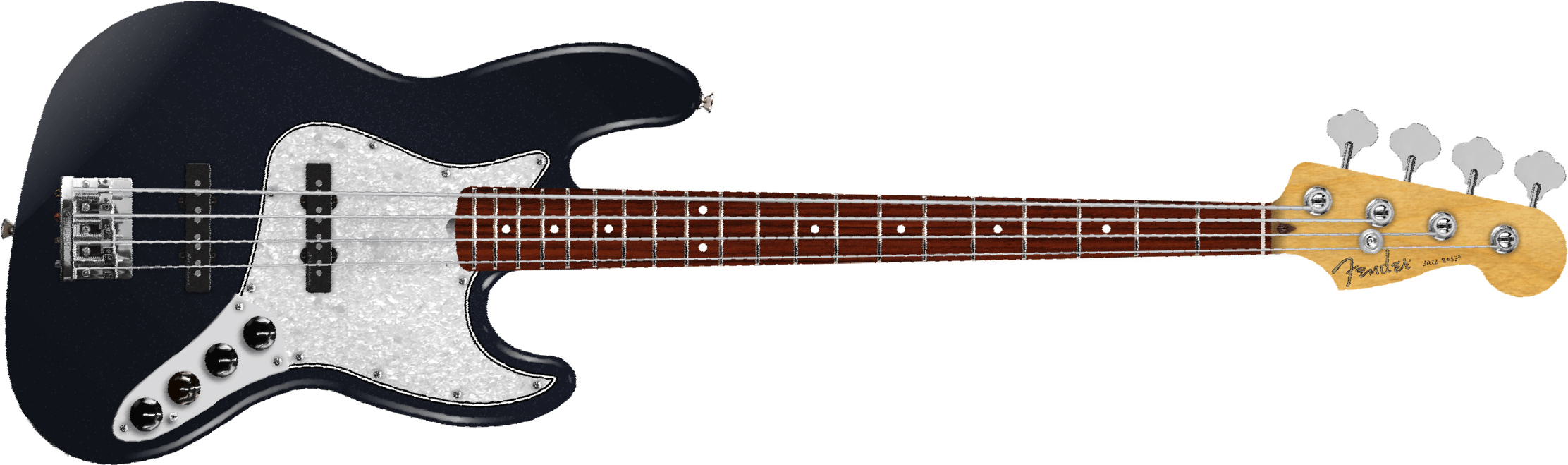 Fender Jazz Bass Active Player Ii Modified Mex Rw - Dusk - Solid body elektrische bas - Main picture