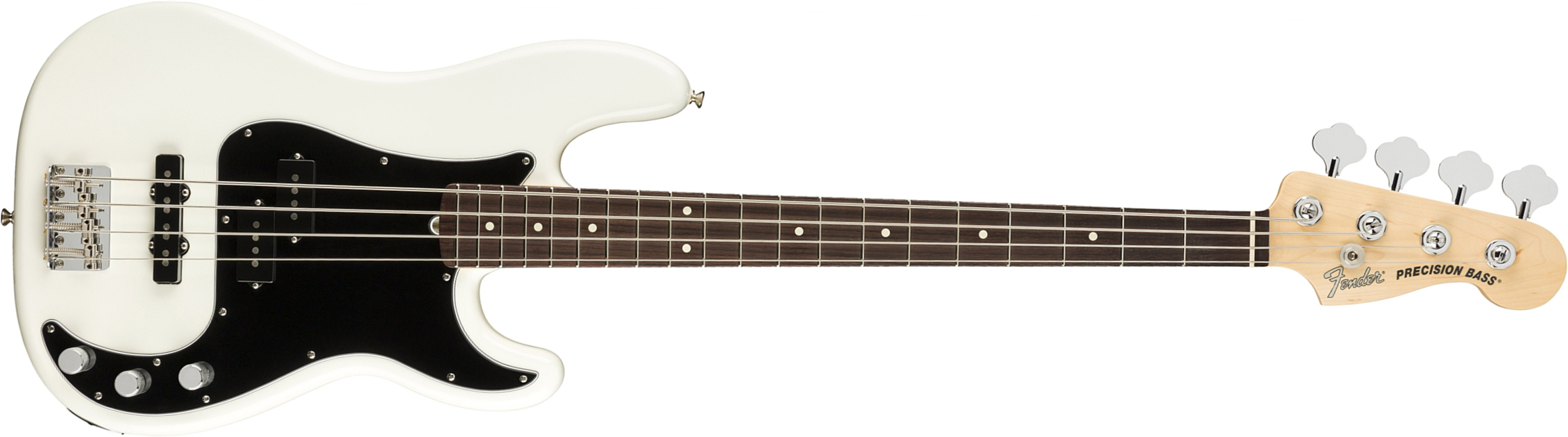 Fender Precision Bass American Performer Usa Rw - Arctic White - Solid body elektrische bas - Main picture