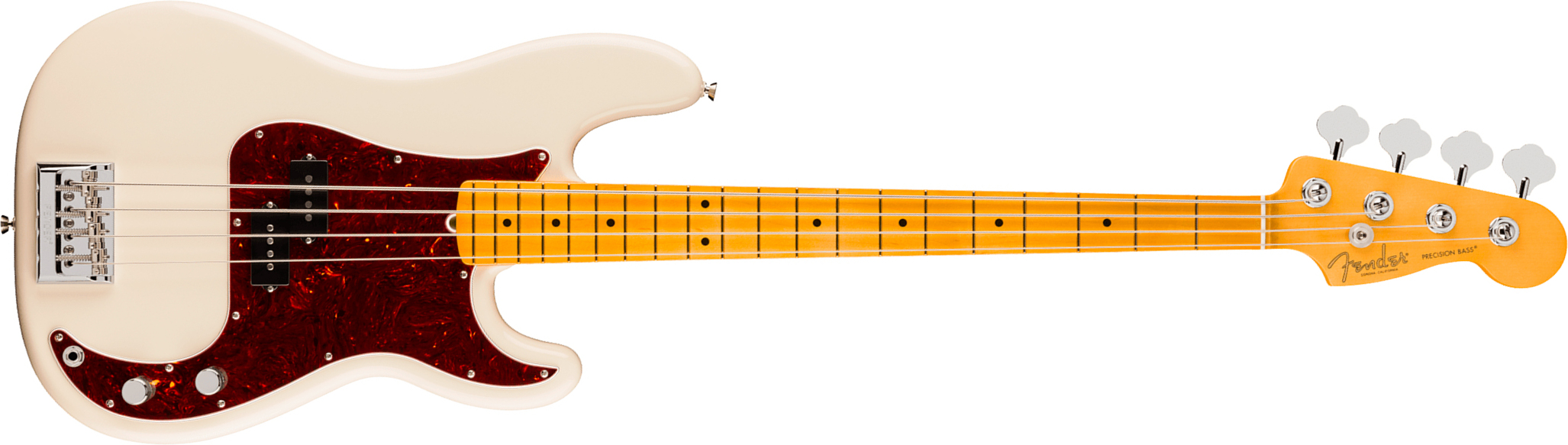 Fender Precision Bass American Pro. Usa Mn - Olympic White - Solid body elektrische bas - Main picture