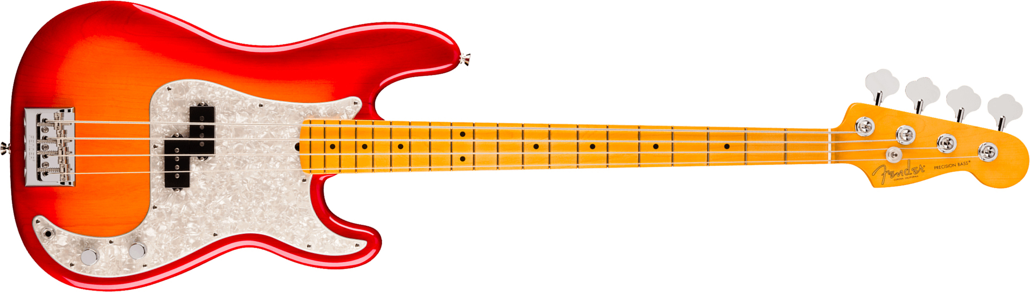 Fender Precision Bass American Pro. Usa Mn - Aged Cherry Burst - Solid body elektrische bas - Main picture