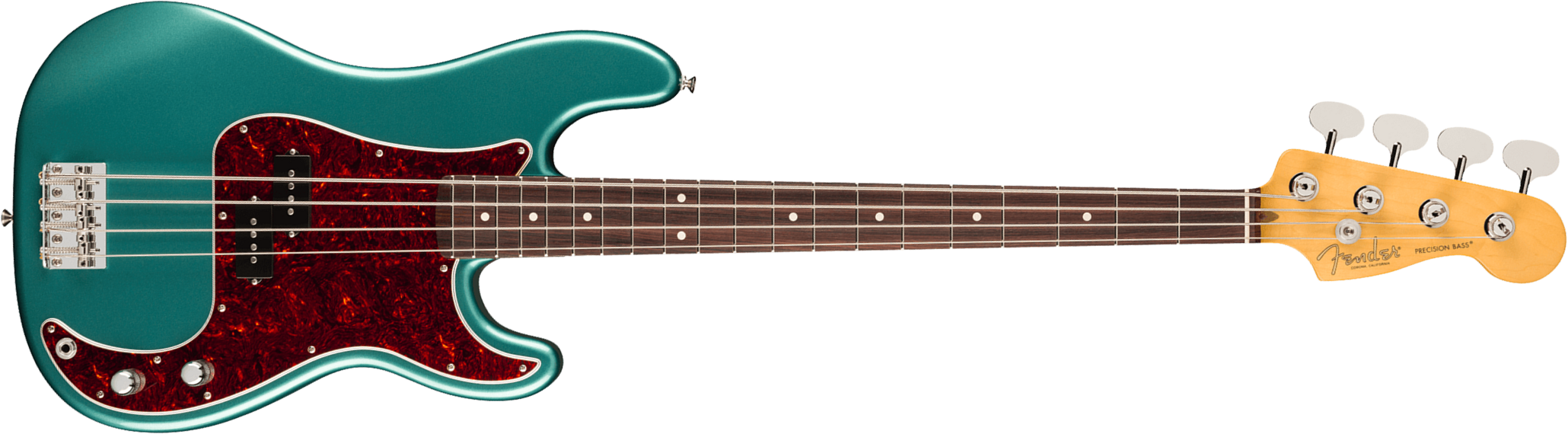Fender Precision Bass Classic American Professional Usa Rw - Faded Sherwood Green Metallic - Solid body elektrische bas - Main picture