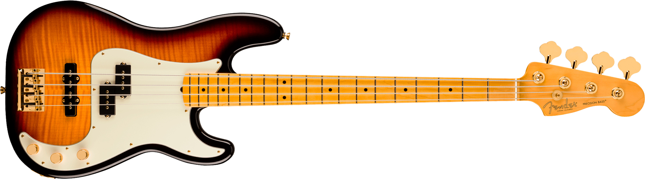 Fender Precision Bass Pj American Pro Ii 75th Ann. Usa Rw - 2-color Sunburst - Solid body elektrische bas - Main picture