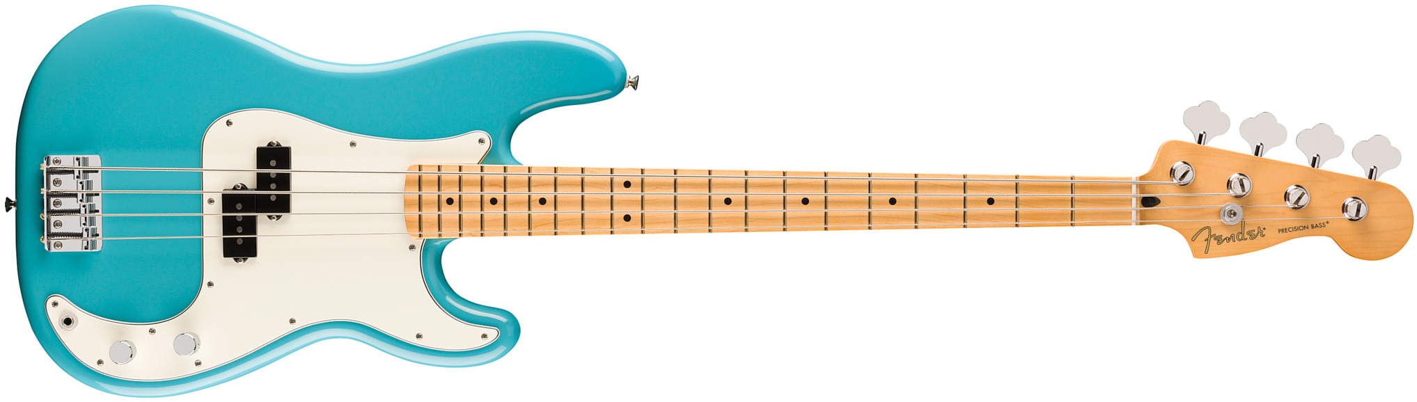 Fender Precision Bass Player Ii Mex Mn - Aquatone Blue - Solid body elektrische bas - Main picture