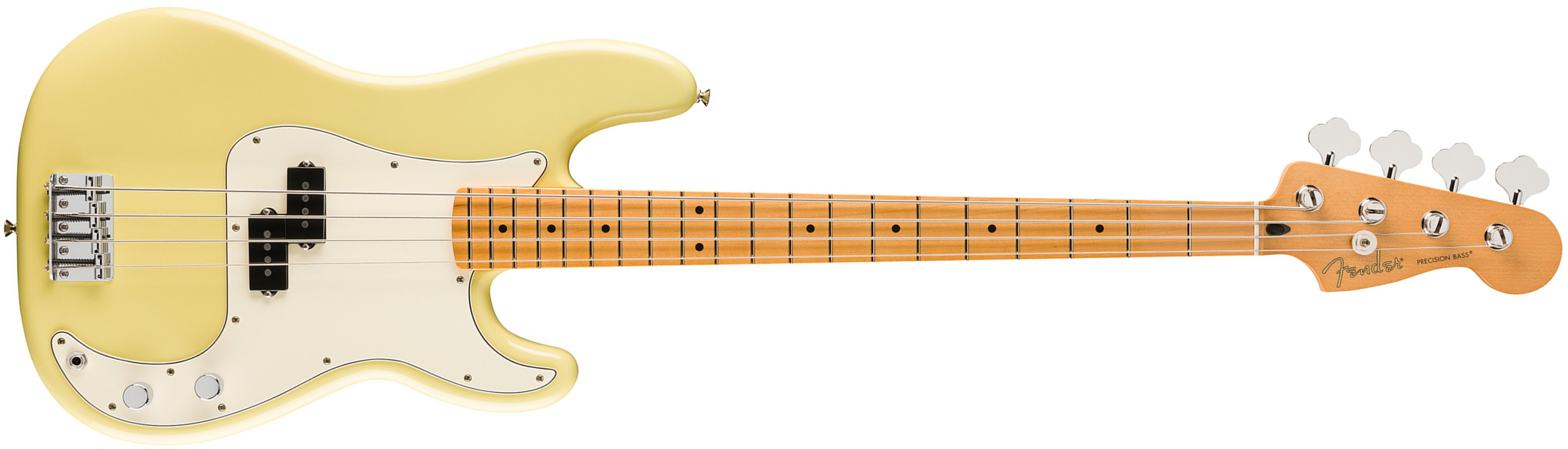 Fender Precision Bass Player Ii Mex Mn - Hialeah Yellow - Solid body elektrische bas - Main picture