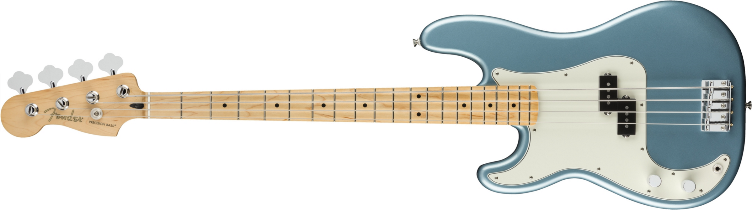 Fender Precision Bass Player Lh Gaucher Mex Mn - Tidepool - Solid body elektrische bas - Main picture