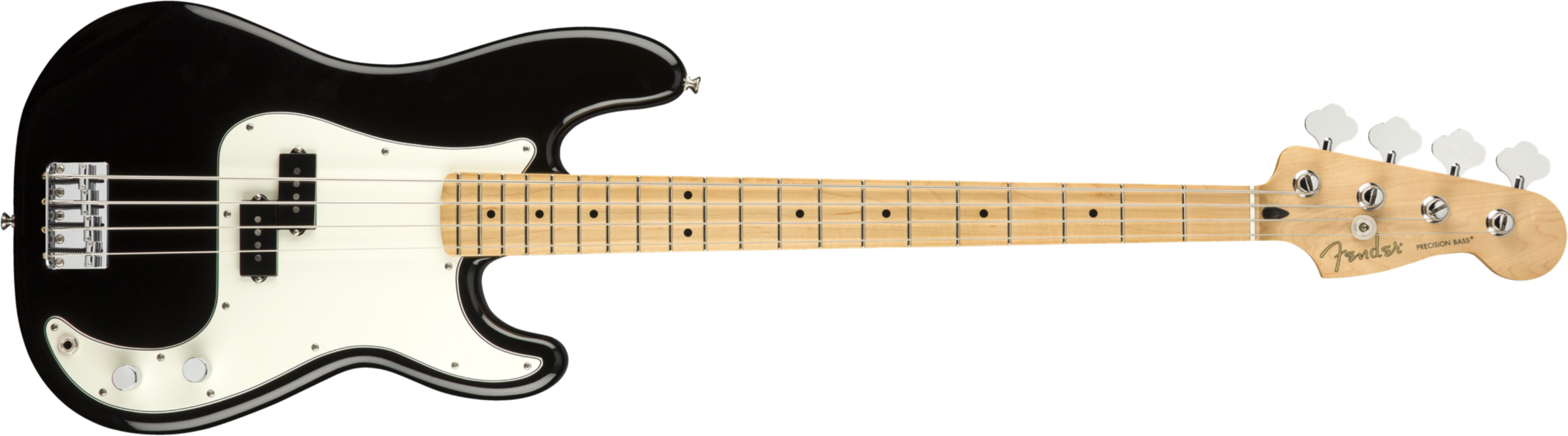 Fender Precision Bass Player Mex Mn - Black - Solid body elektrische bas - Main picture