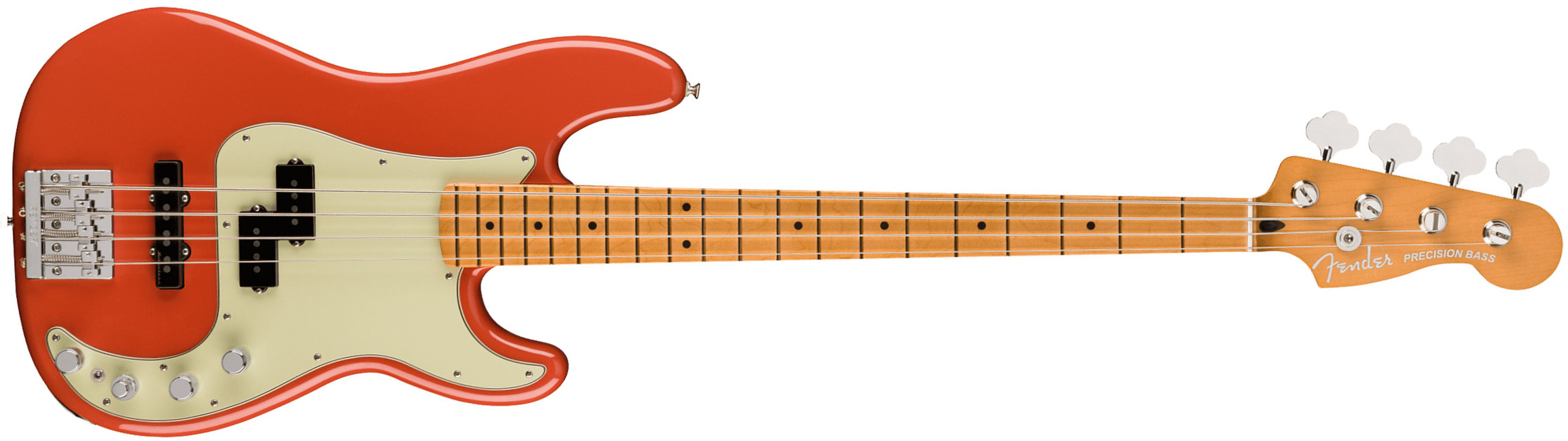 Fender Precision Bass Player Plus 2023 Mex Active Mn - Fiesta Red - Solid body elektrische bas - Main picture