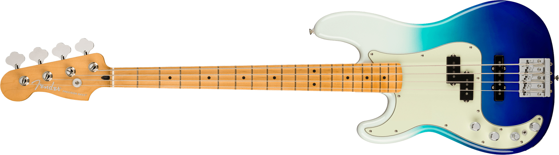 Fender Precision Bass Player Plus Lh Mex Gaucher Active Mn - Belair Blue - Solid body elektrische bas - Main picture
