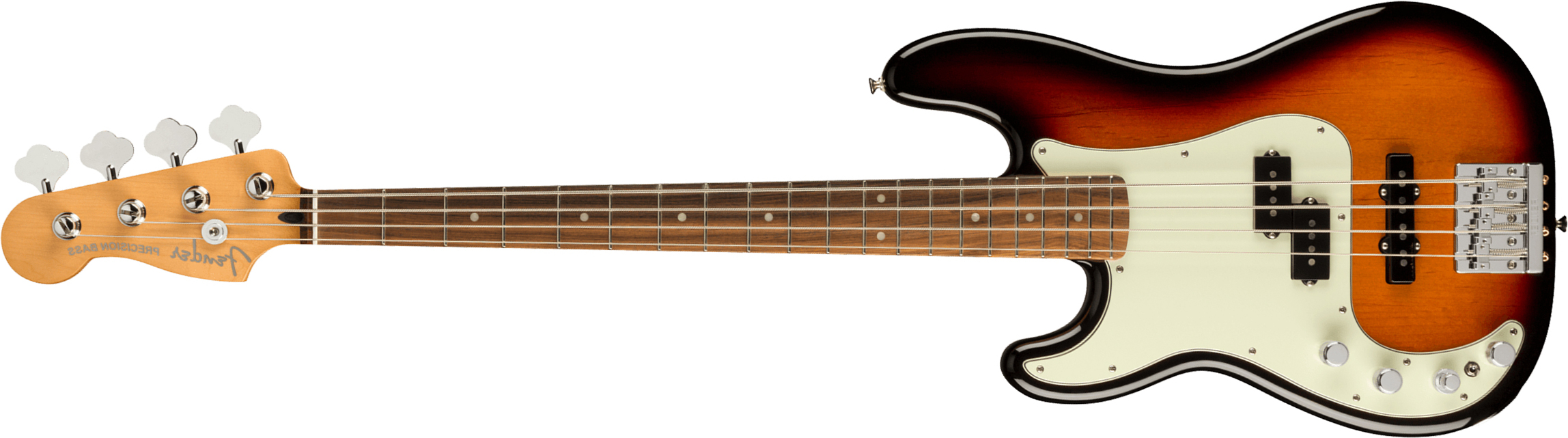 Fender Precision Bass Player Plus Lh Mex Gaucher Active Pf - 3-color Sunburst - Solid body elektrische bas - Main picture