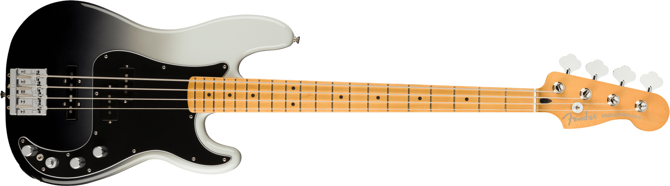 Fender Precision Bass Player Plus Mex Active Mn - Silver Smoke - Solid body elektrische bas - Main picture