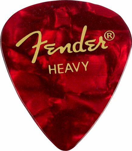 Fender Premium Celluloid 351 Heavy Red Moto - Plectrum - Main picture