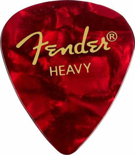 Fender Premium Celluloid 351 Heavy Red Moto - Plectrum - Main picture