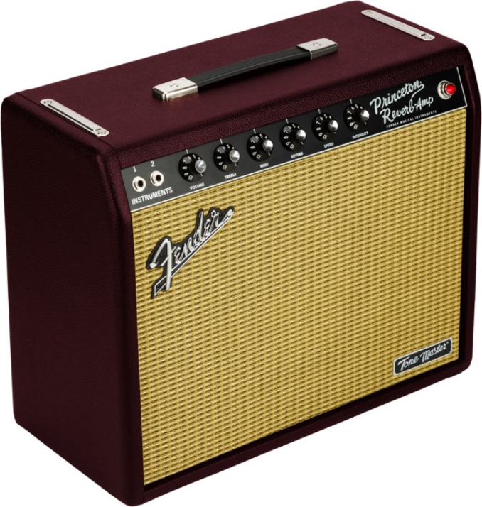 Fender Princeton Reverb Tone Master 0.3/0.75/1.5/3/6/12w 1x10 Ltd Wine/wheat - Combo voor elektrische gitaar - Main picture