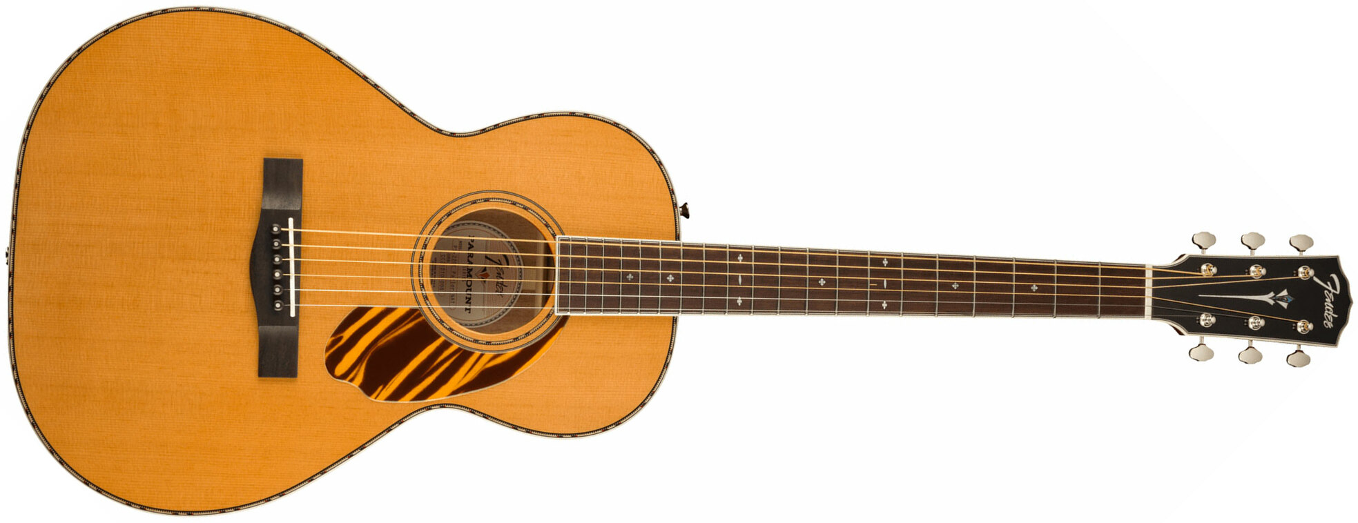 Fender Ps-220e Paramount Parlor Epicea Acajou Ova - Natural - Elektro-akoestische gitaar - Main picture