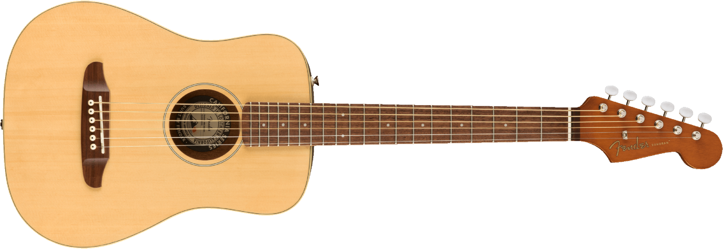 Fender Redondo Mini Dreadnought Epicea Acajou Pf - Naturel - Western reisgitaar - Main picture