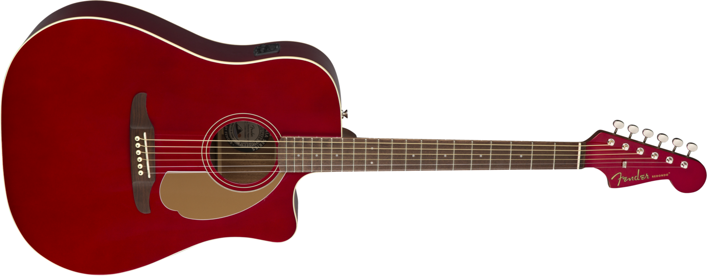 Fender Redondo Player - Candy Apple Red - Westerngitaar & electro - Main picture